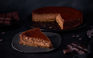 Tarta de queso y chocolate