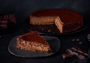 Tarta de queso y chocolate
