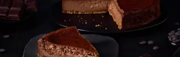 Tarta de queso y chocolate
